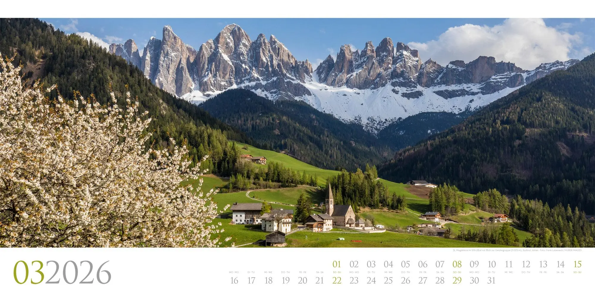 Bild: 9783838426587 | Dolomiten Kalender 2026 | Ackermann Kunstverlag GmbH | Kalender | 2026
