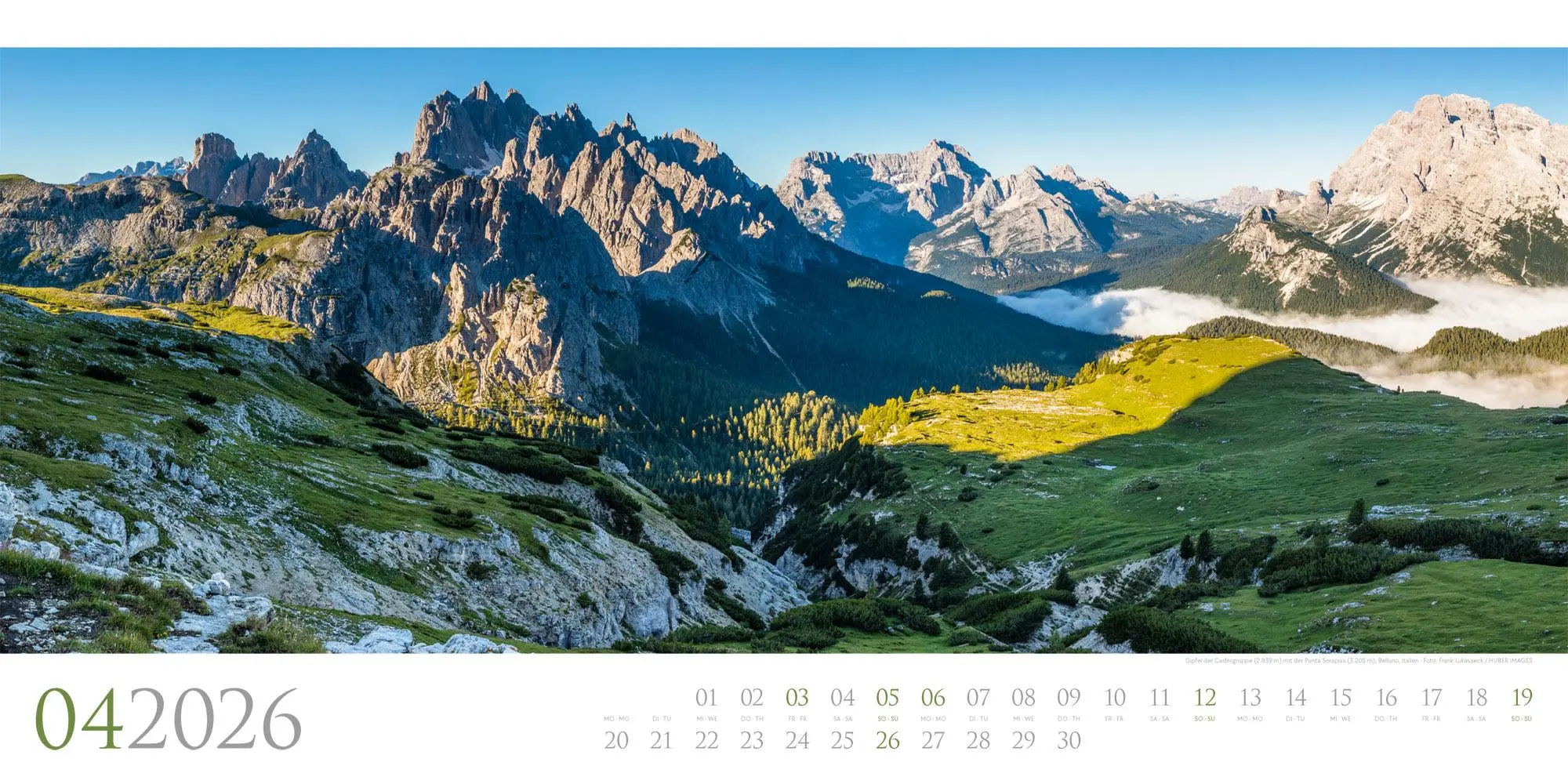 Bild: 9783838426587 | Dolomiten Kalender 2026 | Ackermann Kunstverlag GmbH | Kalender | 2026