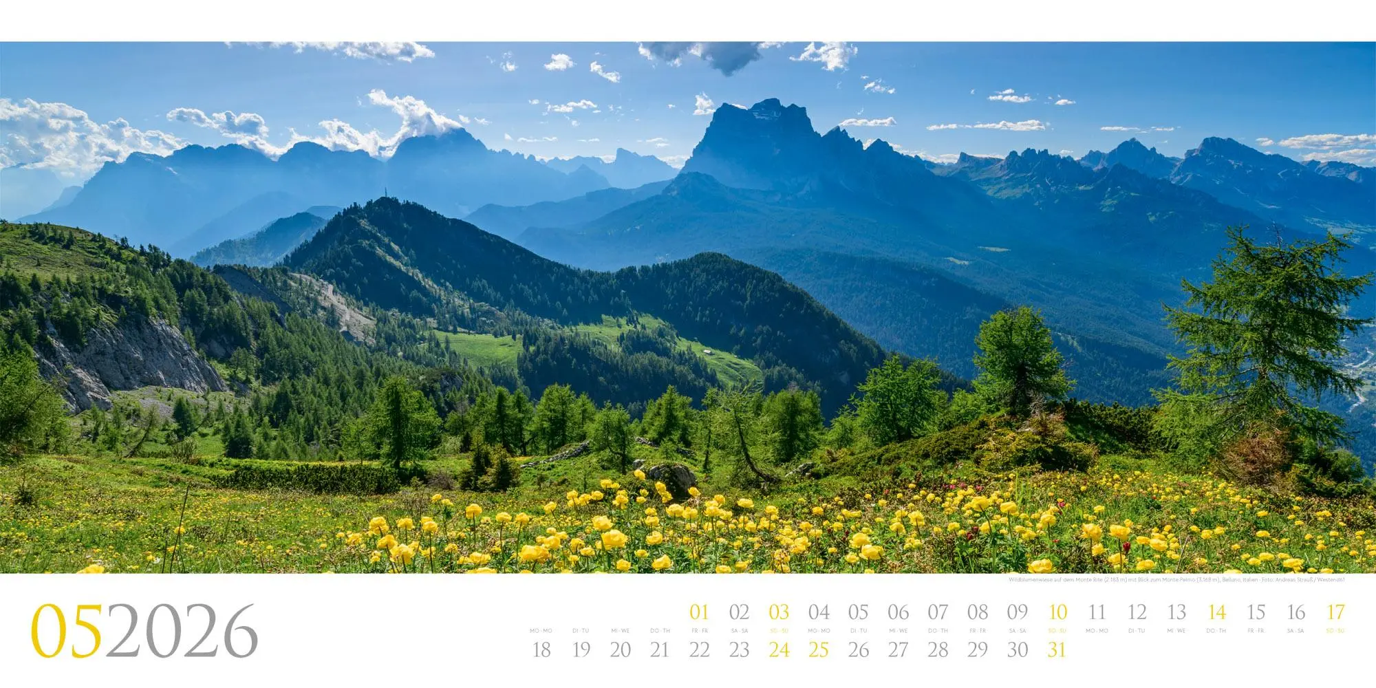 Bild: 9783838426587 | Dolomiten Kalender 2026 | Ackermann Kunstverlag GmbH | Kalender | 2026