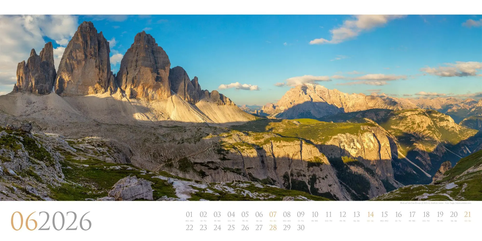 Bild: 9783838426587 | Dolomiten Kalender 2026 | Ackermann Kunstverlag GmbH | Kalender | 2026