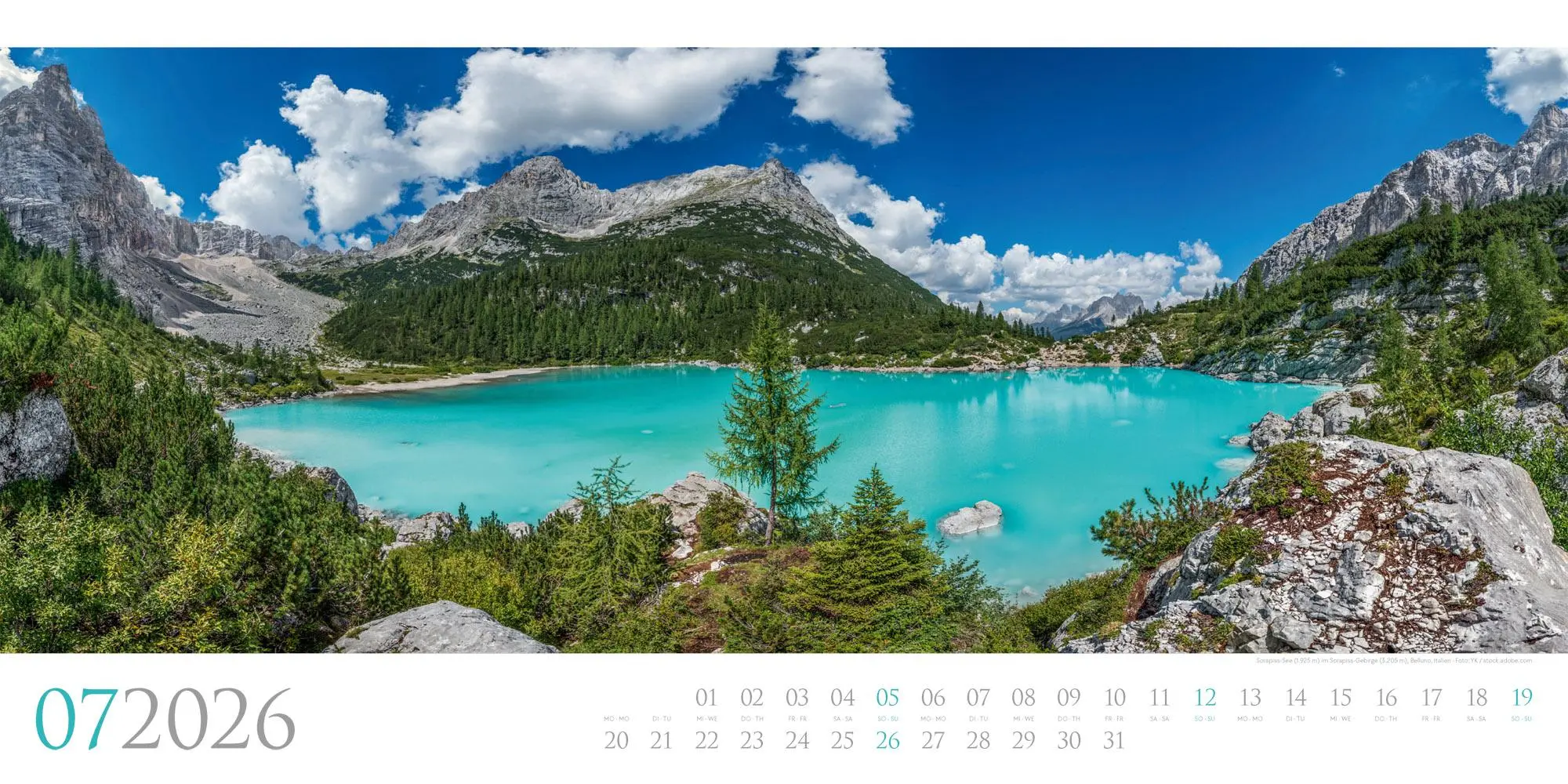 Bild: 9783838426587 | Dolomiten Kalender 2026 | Ackermann Kunstverlag GmbH | Kalender | 2026