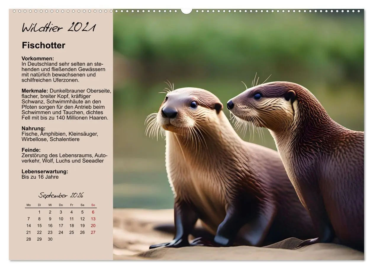 Bild: 9783457646687 | Wildtiere des Jahres (hochwertiger Premium Wandkalender 2026 DIN A2...