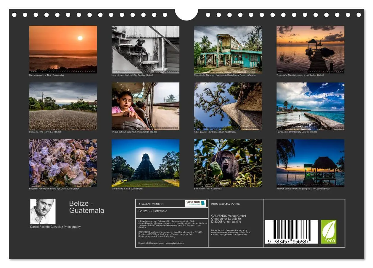 Bild: 9783457956687 | Belize - Guatemala (Wandkalender 2026 DIN A4 quer), CALVENDO...