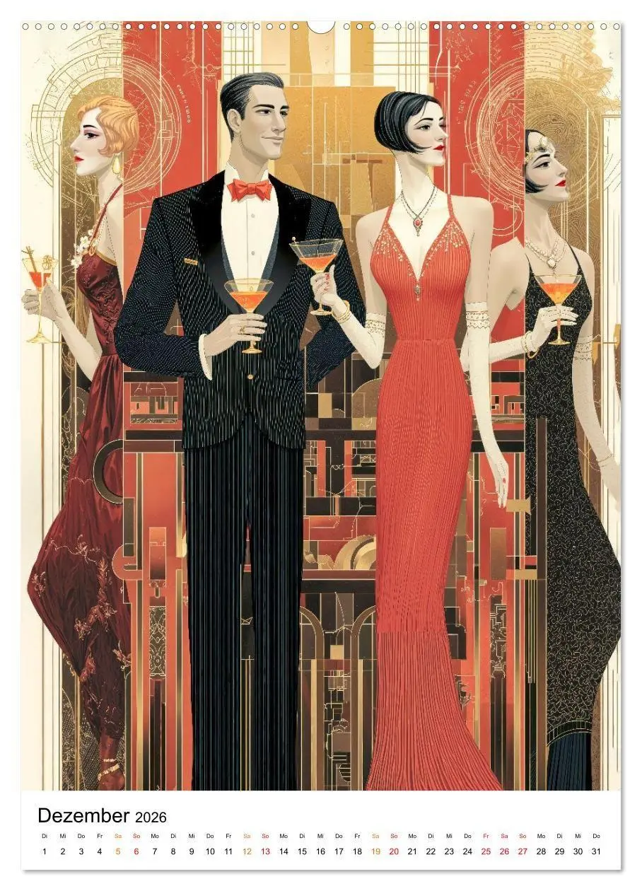Bild: 9783516736687 | Art Deco - Glamour, Geometrie und Goldstaub (hochwertiger Premium...