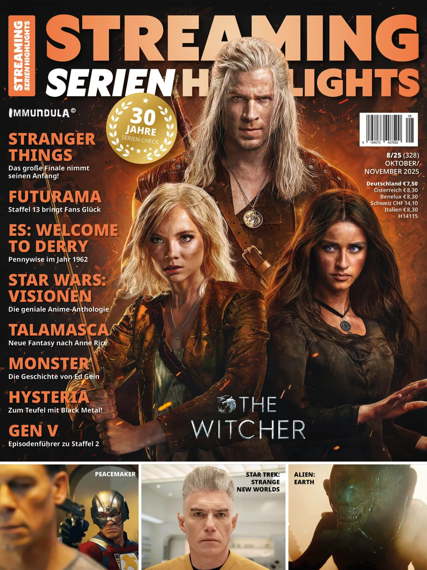 Cover: 9783959366687 | STREAMING SERIEN HIGHLIGHTS. Ausgabe Oktober/November 2025 (#328)