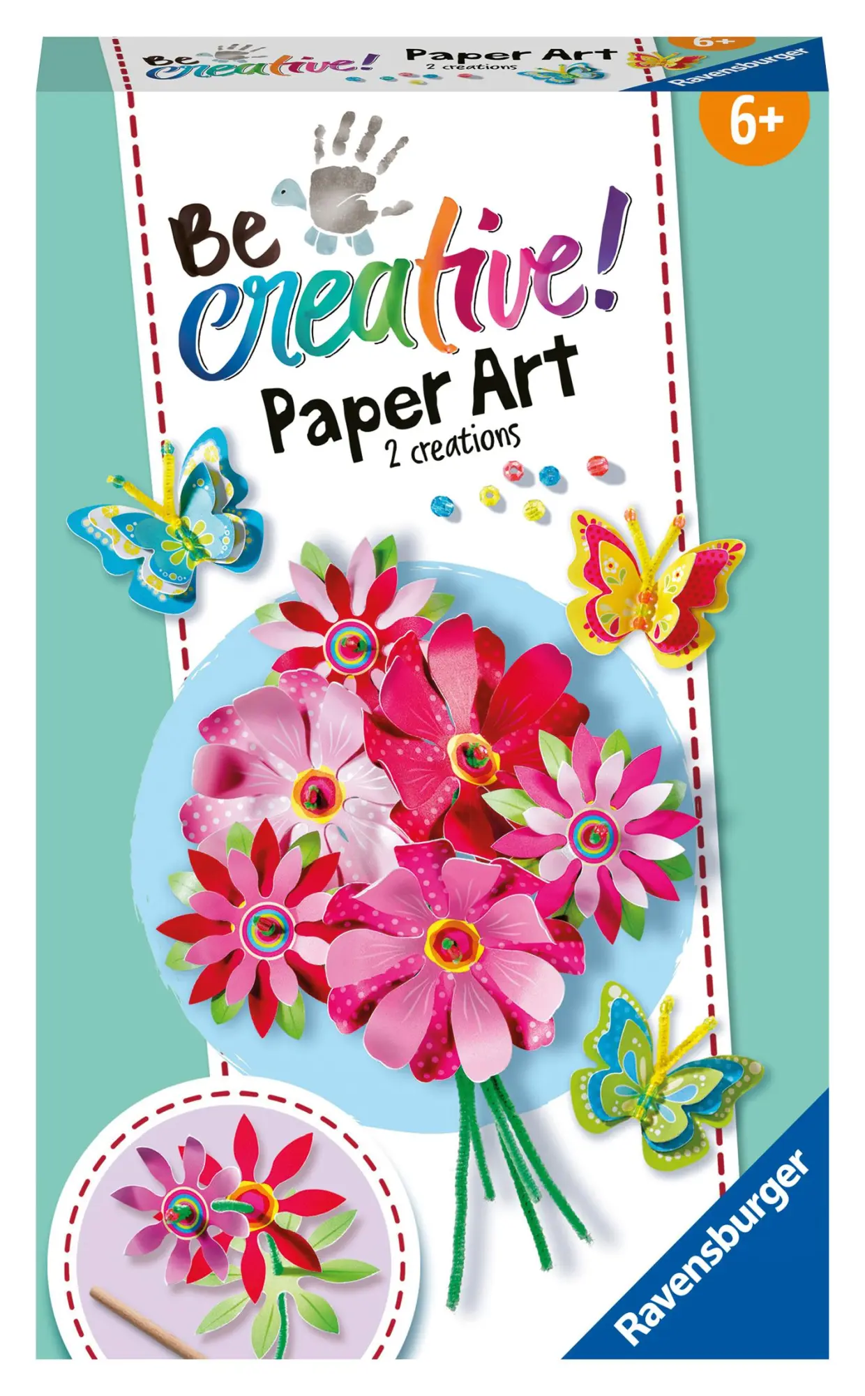 Cover: 4005556236787 | BeCreative Paper Art Flowers &amp; Butterflies, DIY für Kinder ab 6 Jahren