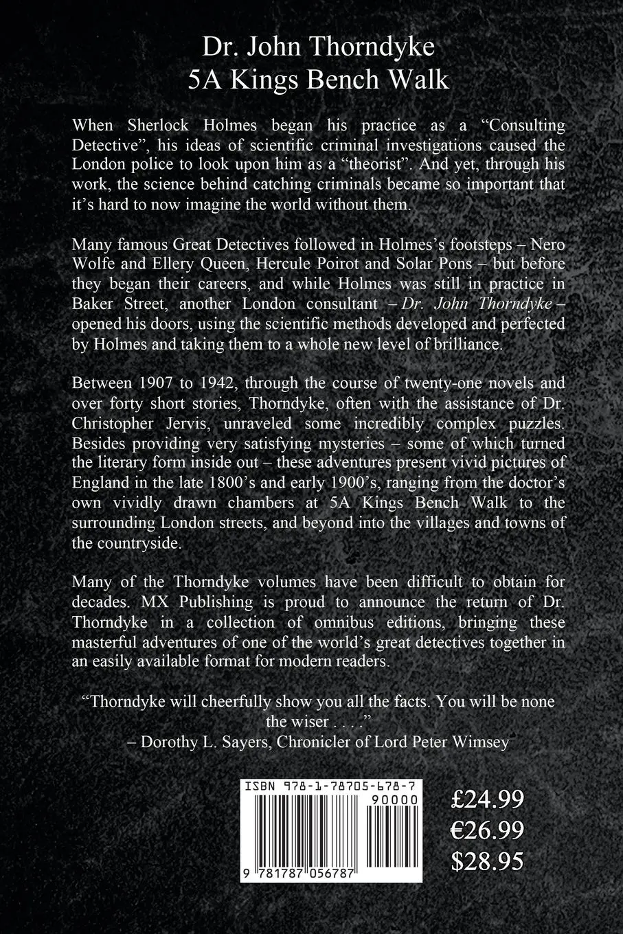 Rückseite: 9781787056787 | The Complete Dr. Thorndyke - Volume VI | R. Austin Freeman | Buch