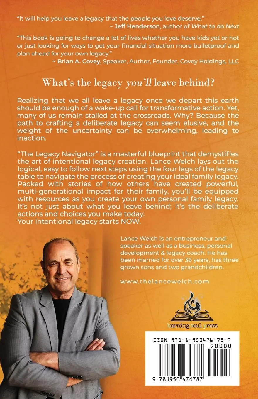 Rückseite: 9781950476787 | The Legacy Navigator | Lance E. Welch | Taschenbuch | Englisch | 2024
