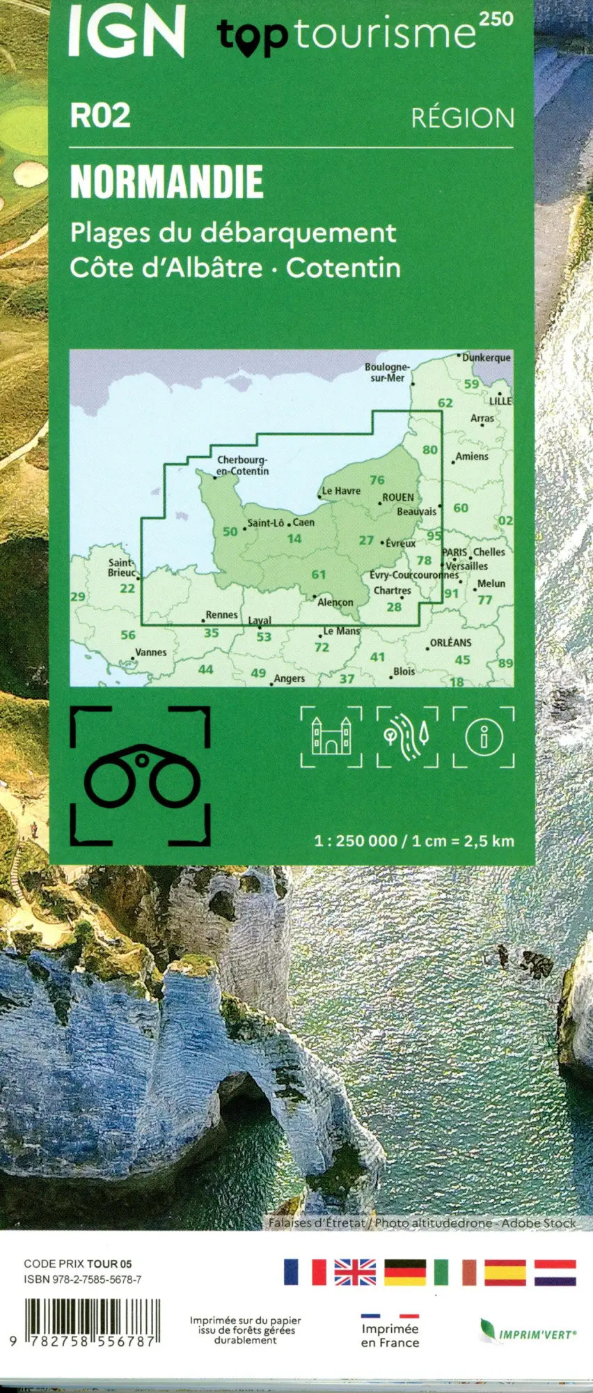 Bild: 9782758556787 | R02 Normandie | (Land-)Karte | IGN Regionale Straßenkarten | Deutsch