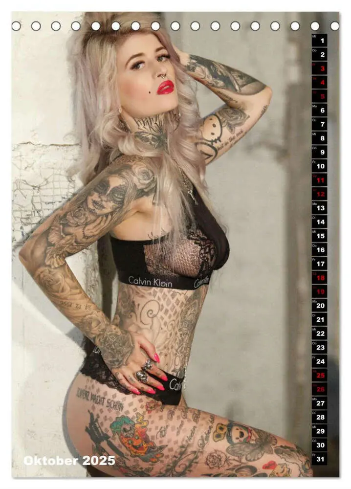 Bild: 9783435926787 | Beauty Tattoo 2025 (Tischkalender 2025 DIN A5 hoch), CALVENDO...