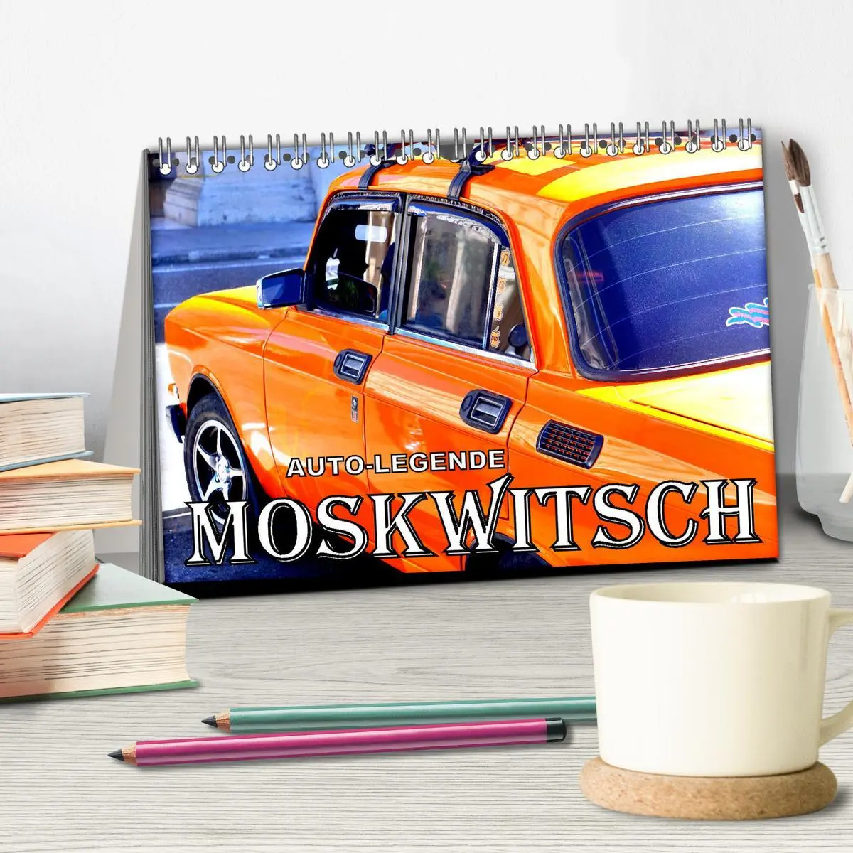 Bild: 9783516036787 | AUTO-LEGENDE MOSKWITSCH (Tischkalender 2026 DIN A5 quer), CALVENDO...
