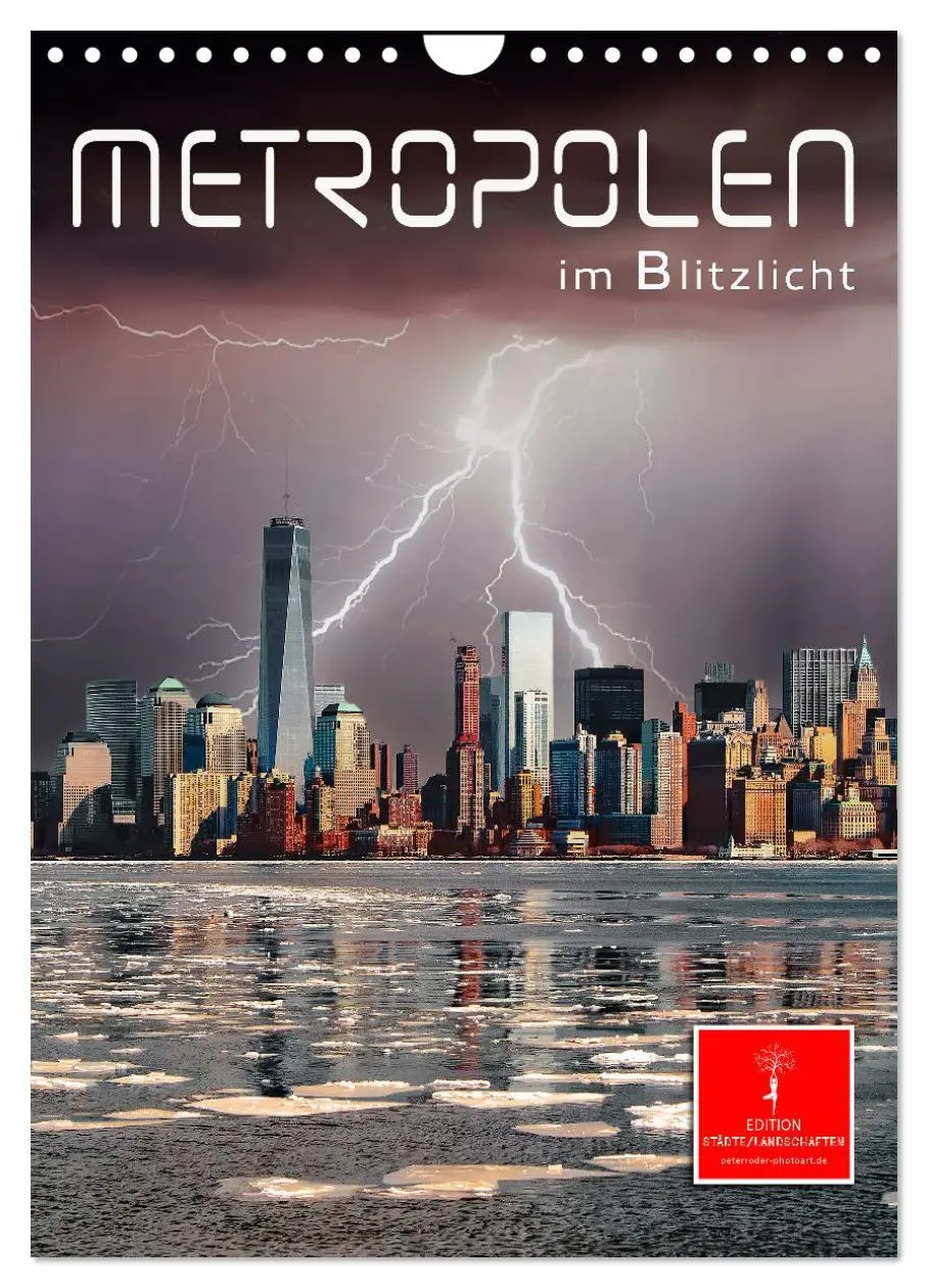 Cover: 9783516346787 | Metropolen im Blitzlicht (Wandkalender 2026 DIN A4 hoch), CALVENDO...