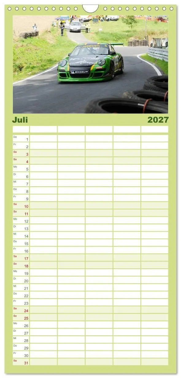 Bild: 9783594326787 | Familienplaner 2027 - Bergrennen und Rallye im Porsche mit 5...