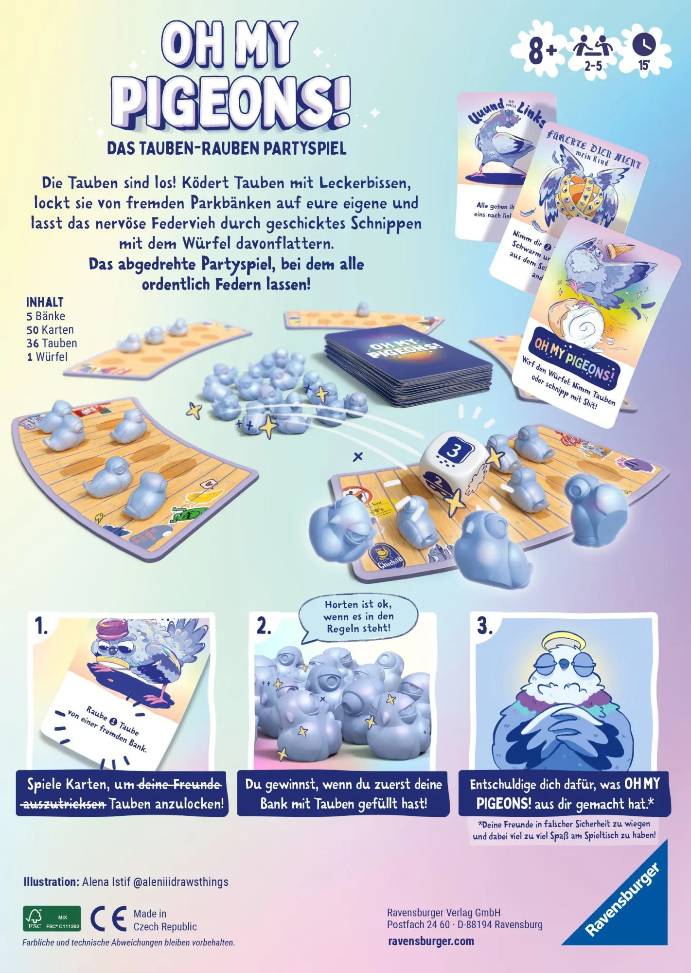 Bild: 4005556226887 | Oh my Pigeons! - Spiele für Erwachsene ab 8 Jahre | Spiel | Spiel