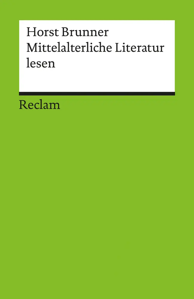 Cover: 9783150176887 | Mittelalterliche Literatur lesen. Kanonische Texte in Porträts | Buch