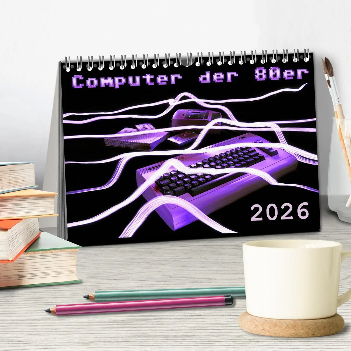 Bild: 9783457866887 | Computer der 80er (Tischkalender 2026 DIN A5 quer), CALVENDO...