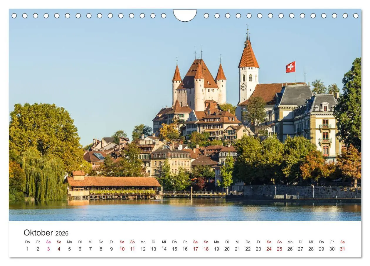 Bild: 9783457936887 | Schweiz - Die schönsten Städte (Wandkalender 2026 DIN A4 quer),...