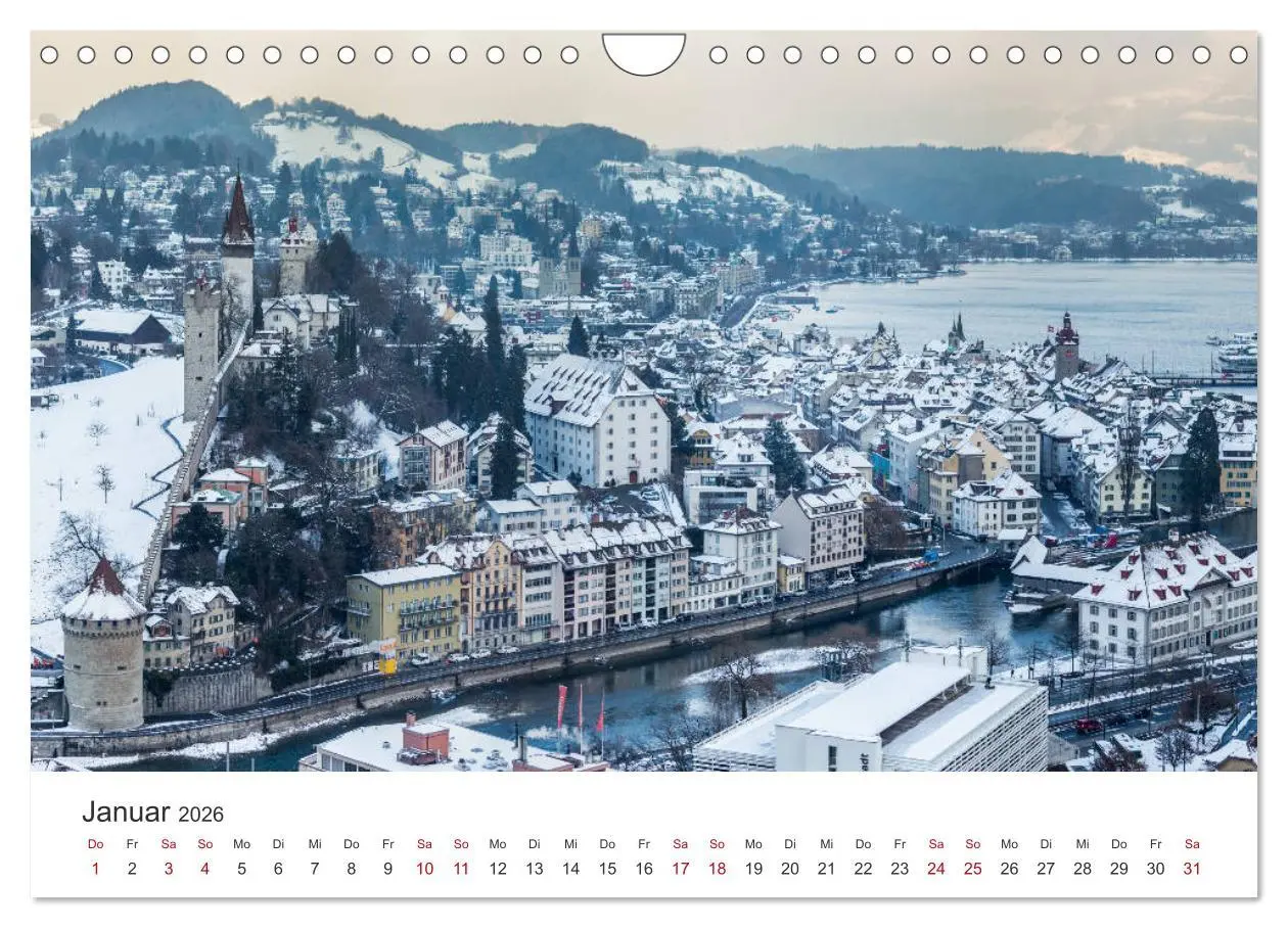 Bild: 9783457936887 | Schweiz - Die schönsten Städte (Wandkalender 2026 DIN A4 quer),...
