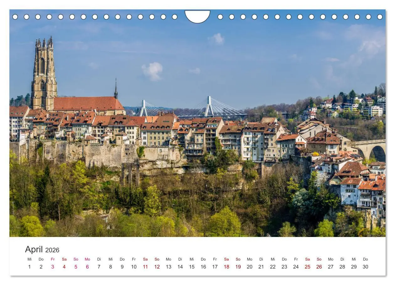 Bild: 9783457936887 | Schweiz - Die schönsten Städte (Wandkalender 2026 DIN A4 quer),...
