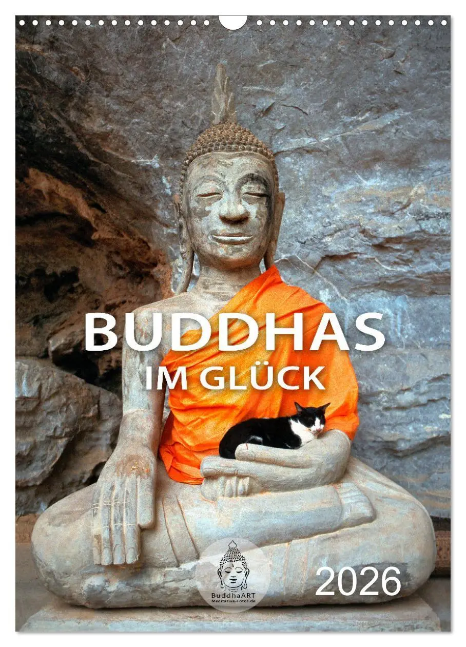 Cover: 9783516336887 | Buddhas im Glück (Wandkalender 2026 DIN A3 hoch), CALVENDO...