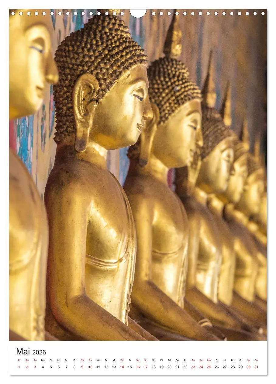 Bild: 9783516336887 | Buddhas im Glück (Wandkalender 2026 DIN A3 hoch), CALVENDO...