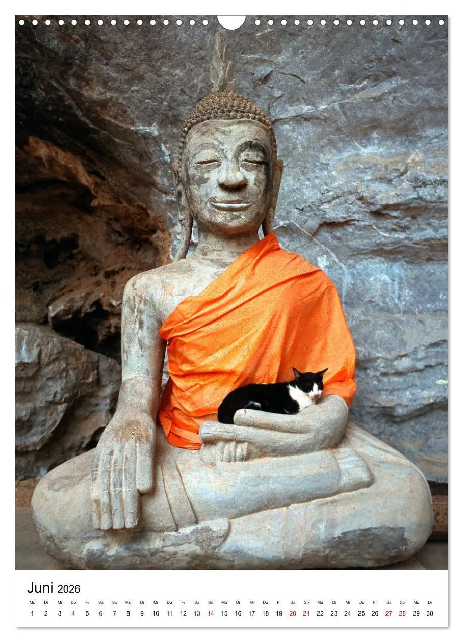 Bild: 9783516336887 | Buddhas im Glück (Wandkalender 2026 DIN A3 hoch), CALVENDO...