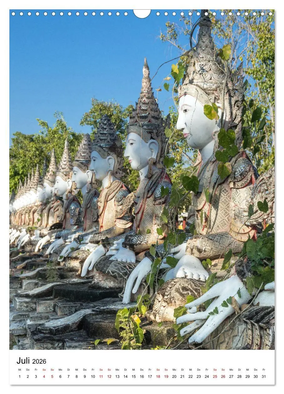 Bild: 9783516336887 | Buddhas im Glück (Wandkalender 2026 DIN A3 hoch), CALVENDO...
