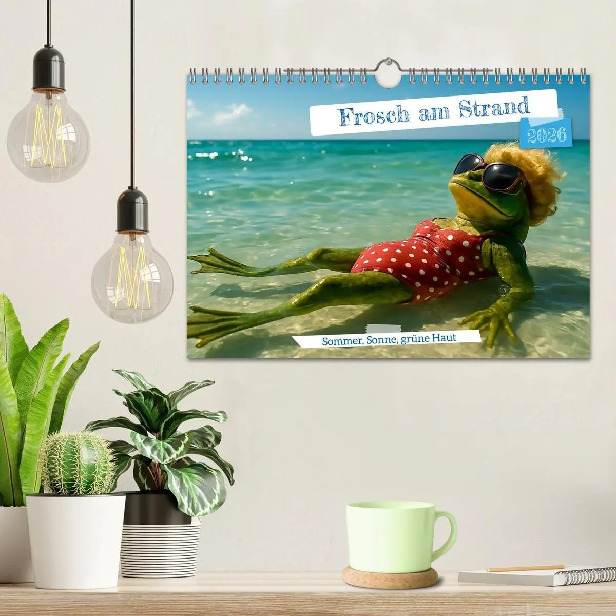 Bild: 9783516716887 | Frosch am Strand - Sommer, Sonne, grüne Haut (Wandkalender 2026 DIN...