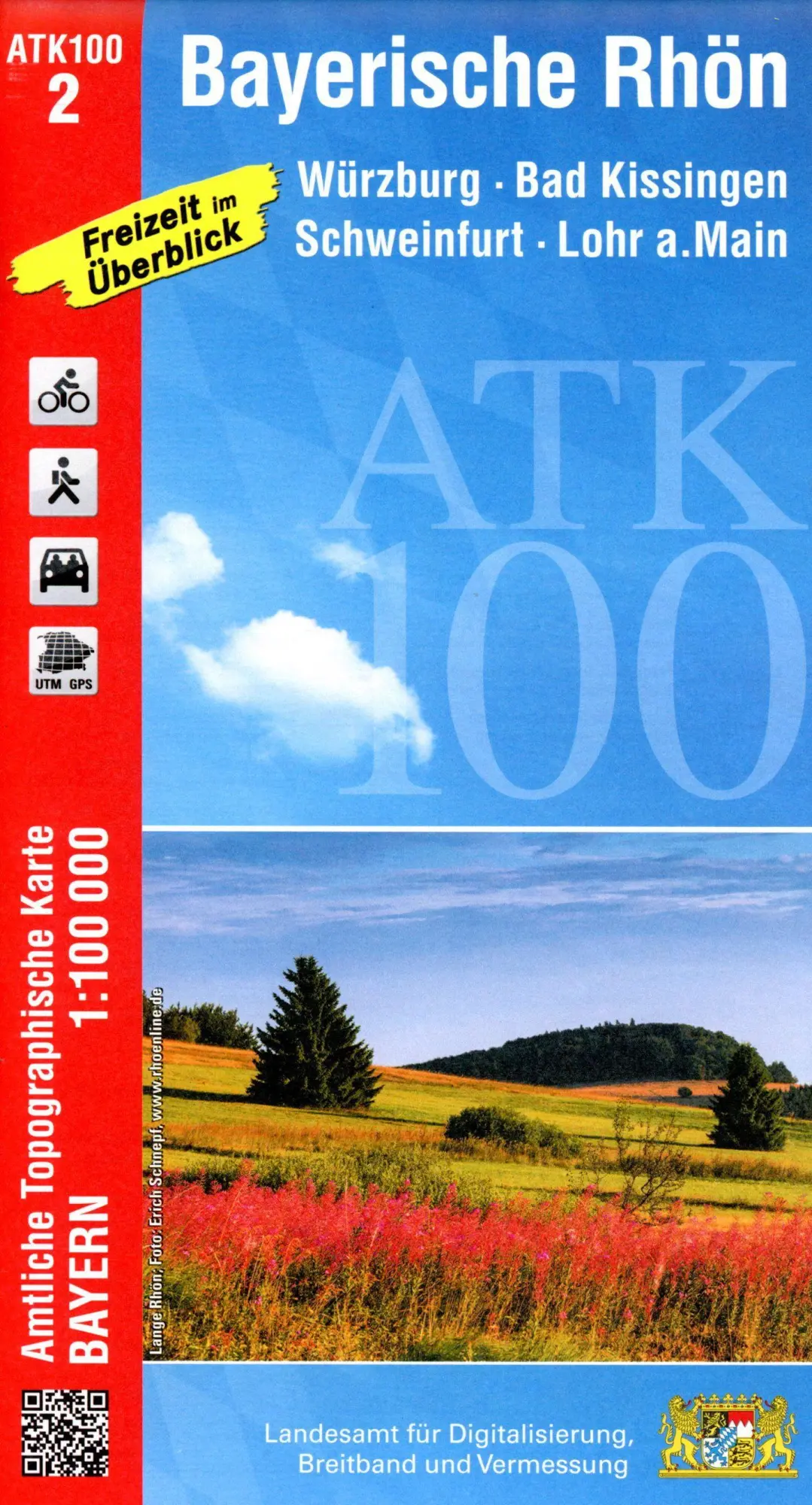 Cover: 9783899336887 | Bayerische Rhön 1:100 000 | Digitalisierung | (Land-)Karte | Deutsch