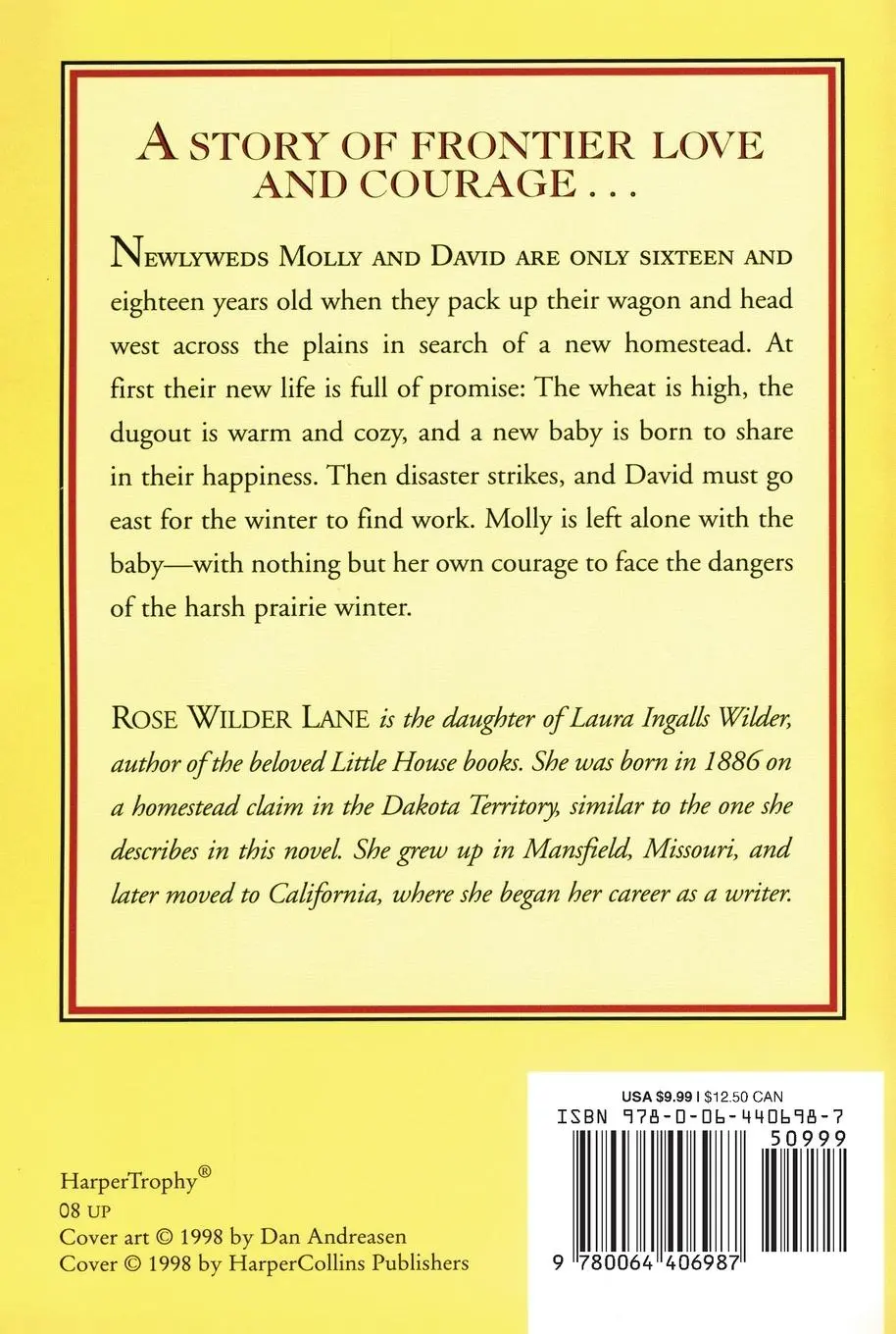 Rückseite: 9780064406987 | Young Pioneers | Rose Wilder Lane | Taschenbuch | Englisch | 2024