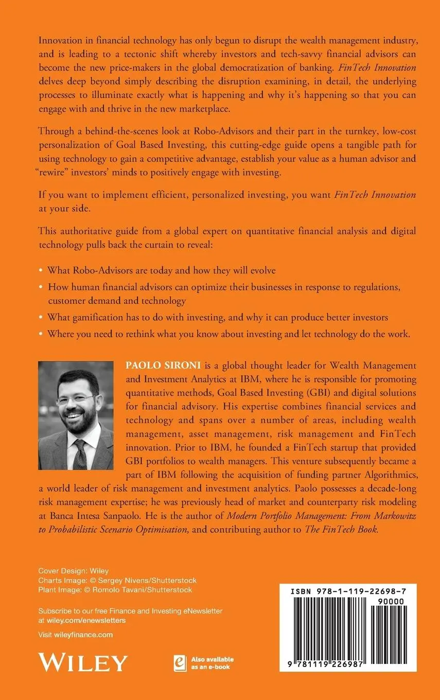 Rückseite: 9781119226987 | Fintech Innovation | Paolo Sironi | Buch | 160 S. | Englisch | 2016