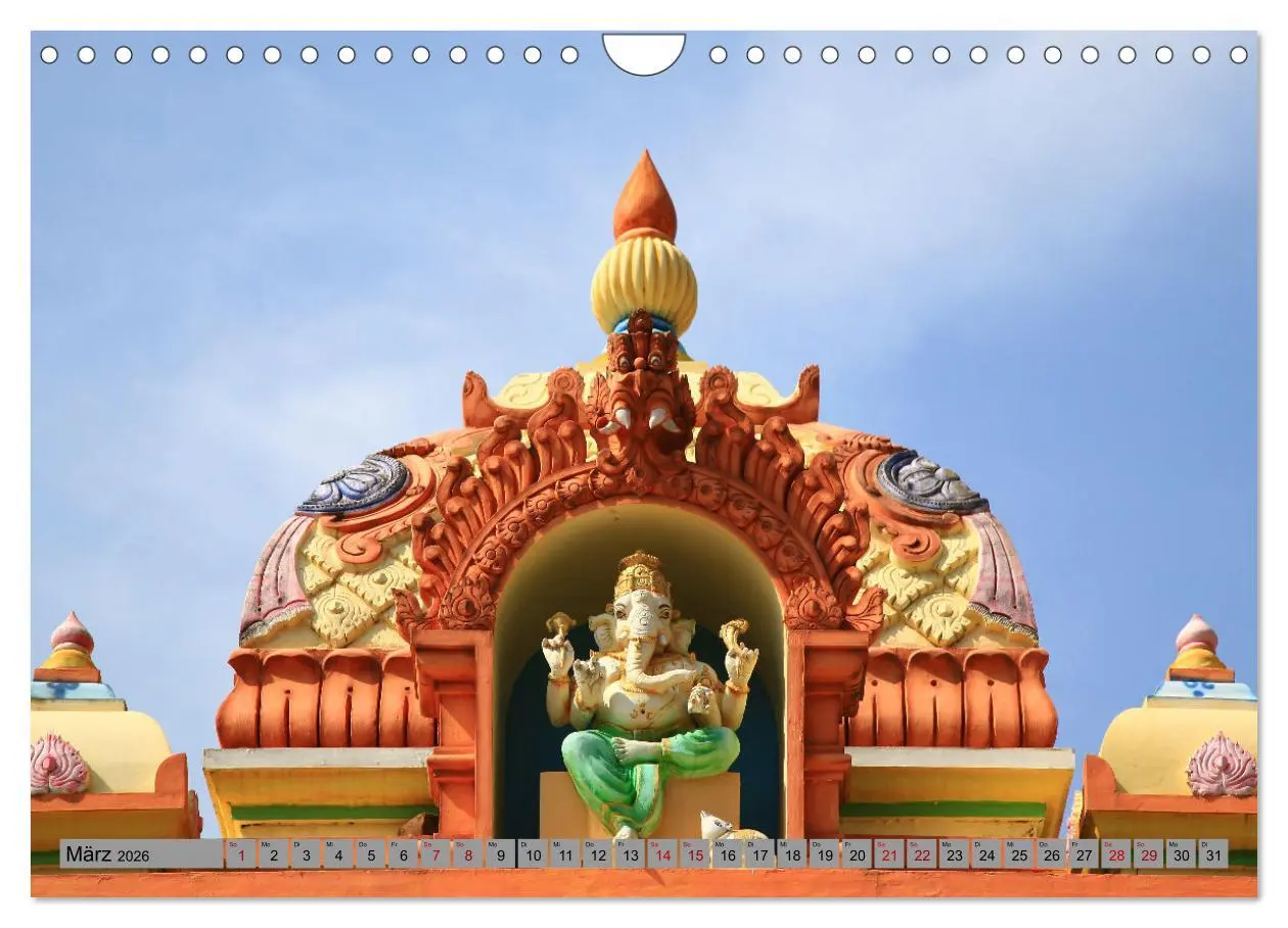 Bild: 9783457306987 | Typisch Indien - Ganesha der Elefantengott (Wandkalender 2026 DIN...