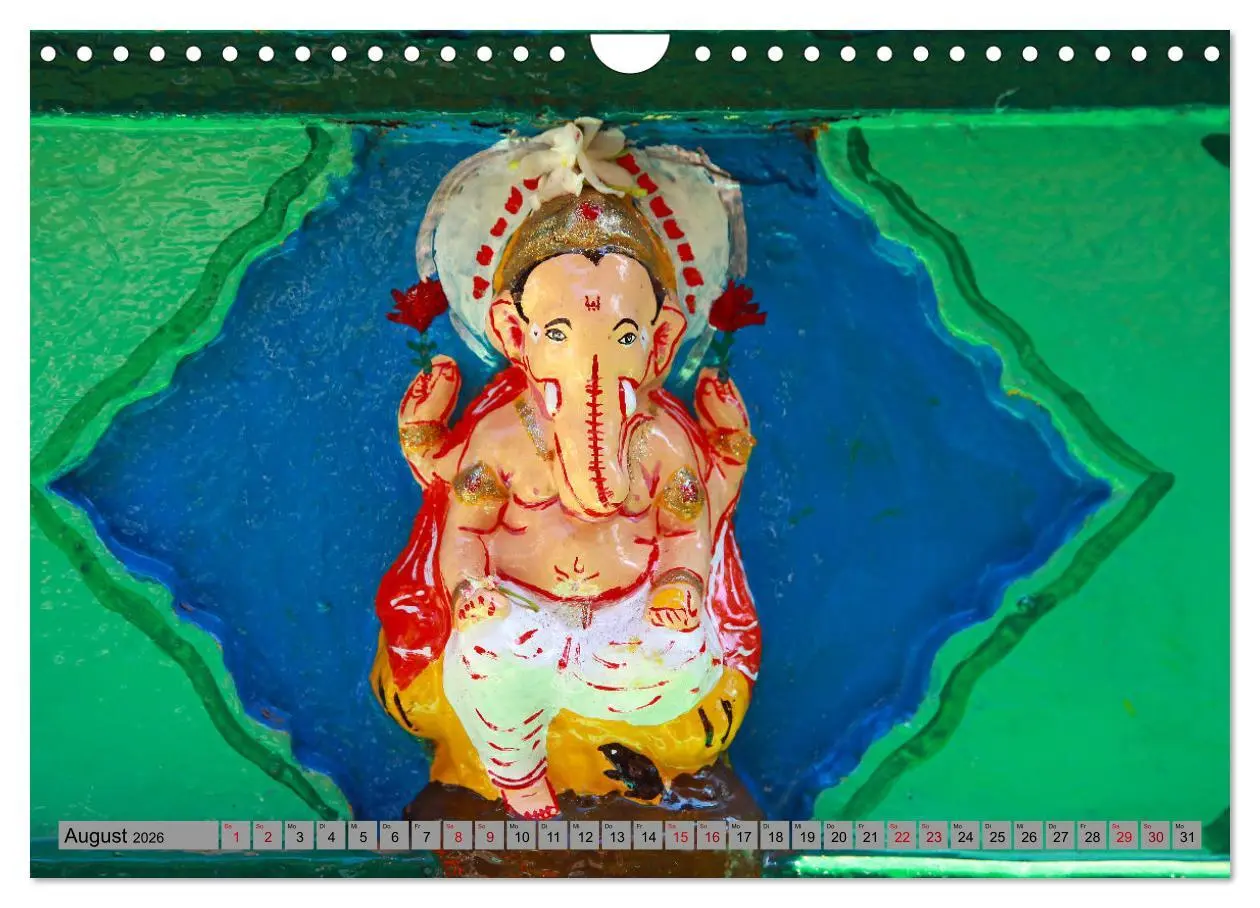 Bild: 9783457306987 | Typisch Indien - Ganesha der Elefantengott (Wandkalender 2026 DIN...