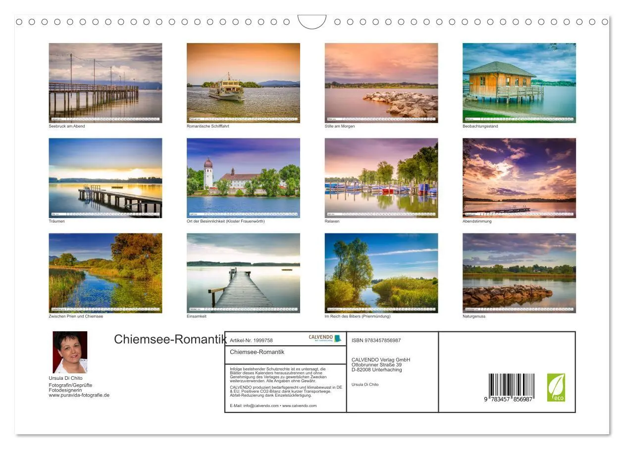 Bild: 9783457856987 | Chiemsee-Romantik (Wandkalender 2026 DIN A3 quer), CALVENDO...