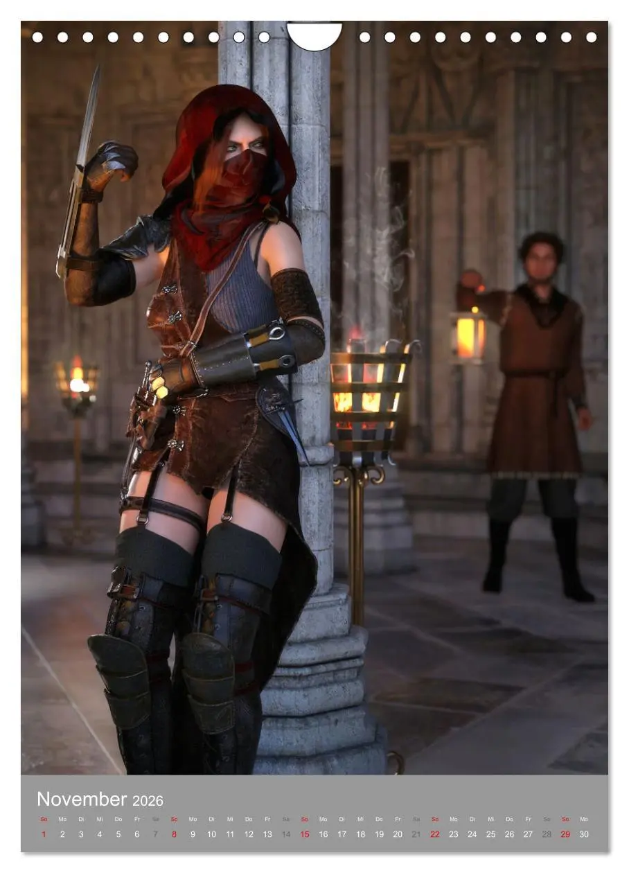Bild: 9783516326987 | Fantasy Kriegerinnen (Wandkalender 2026 DIN A4 hoch), CALVENDO...