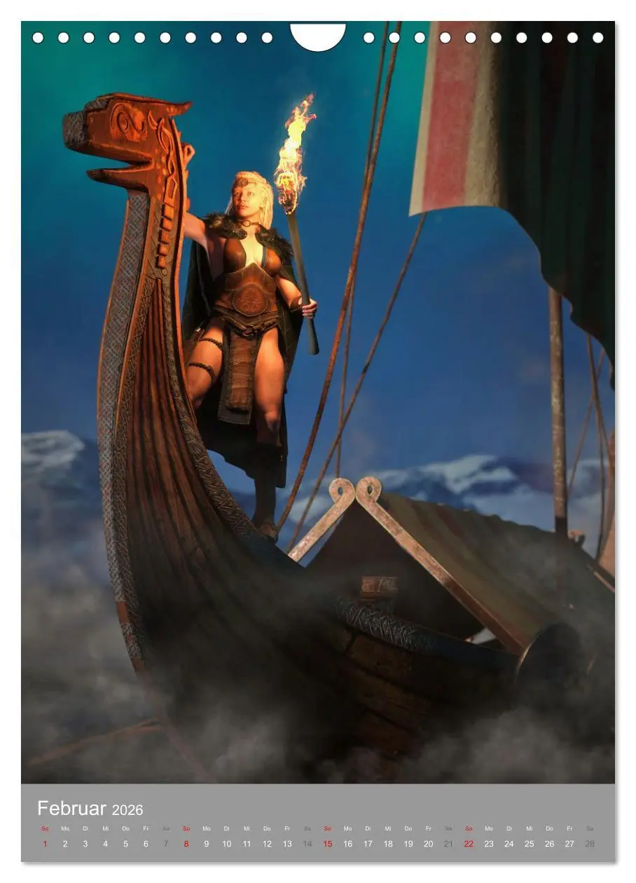 Bild: 9783516326987 | Fantasy Kriegerinnen (Wandkalender 2026 DIN A4 hoch), CALVENDO...