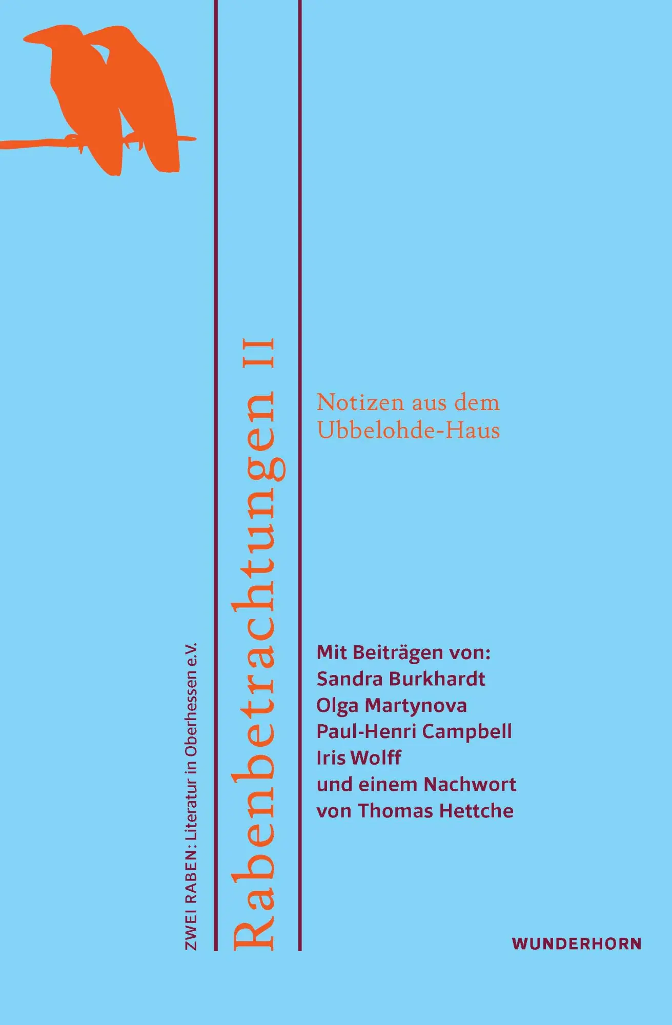 Cover: 9783884236987 | Rabenbetrachtungen II | Notizen aus dem Ubbelohde-Haus | Taschenbuch