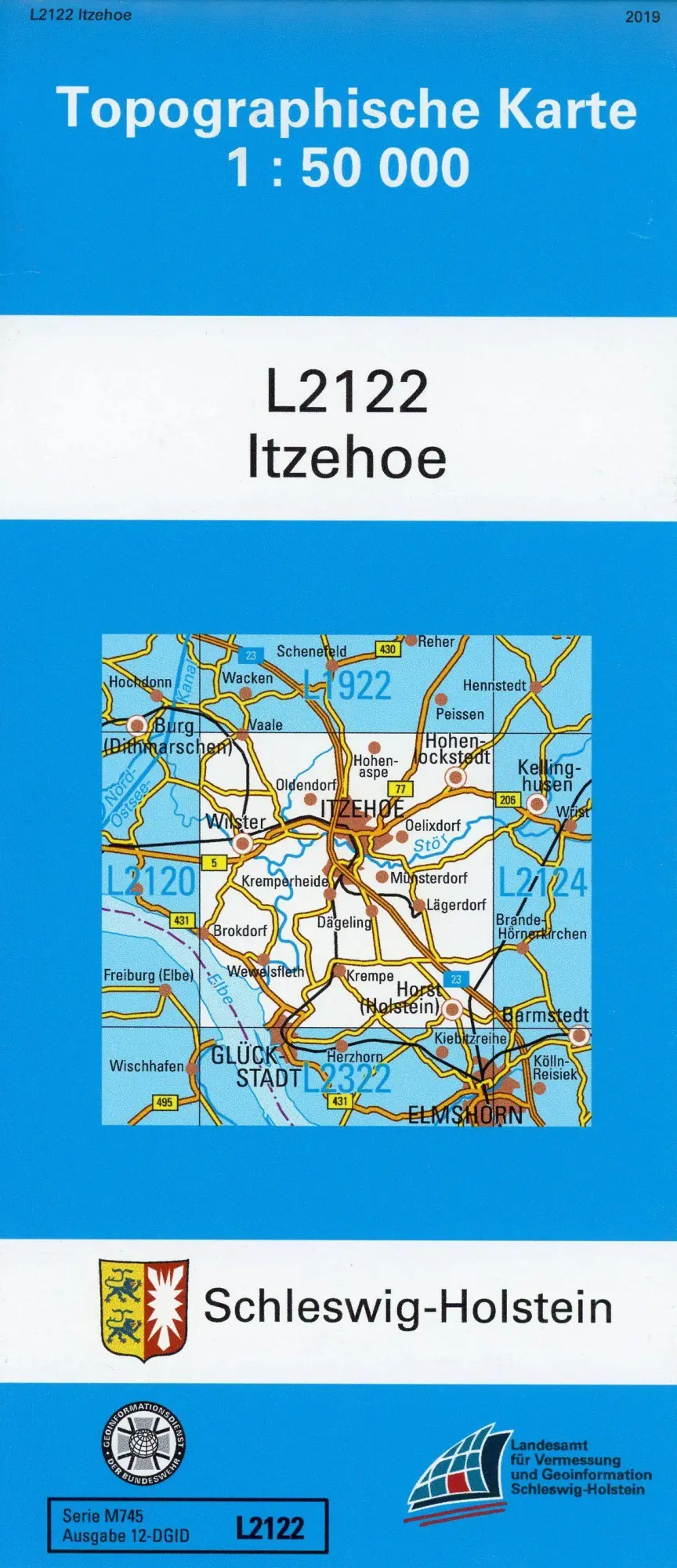 Cover: 9783891306987 | Itzehoe 1 : 50 000 | (Land-)Karte | Deutsch | 2019 | EAN 9783891306987