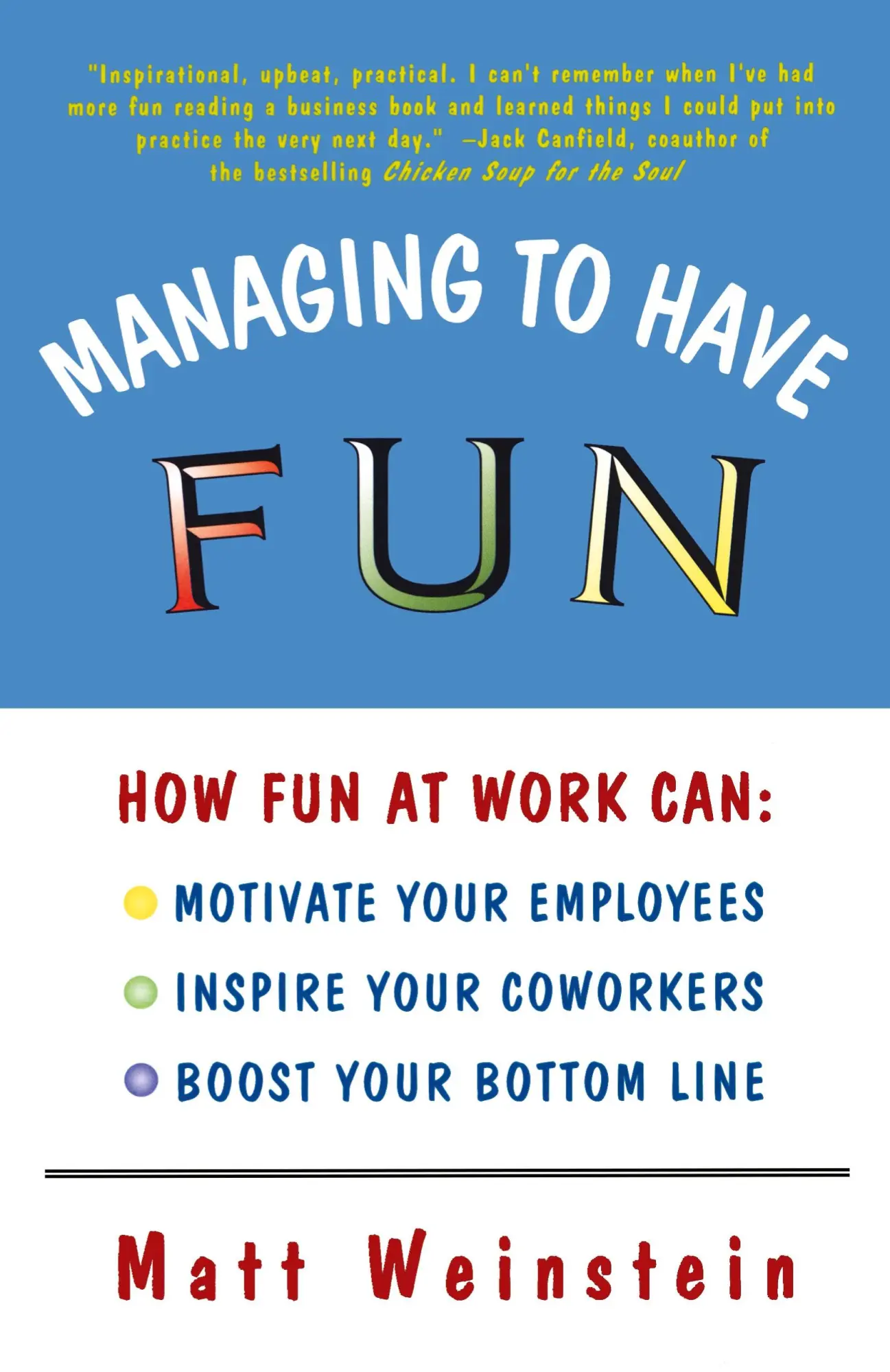 Cover: 9780684827087 | Managing to Have Fun | Matt Weinstein | Taschenbuch | Englisch | 1997