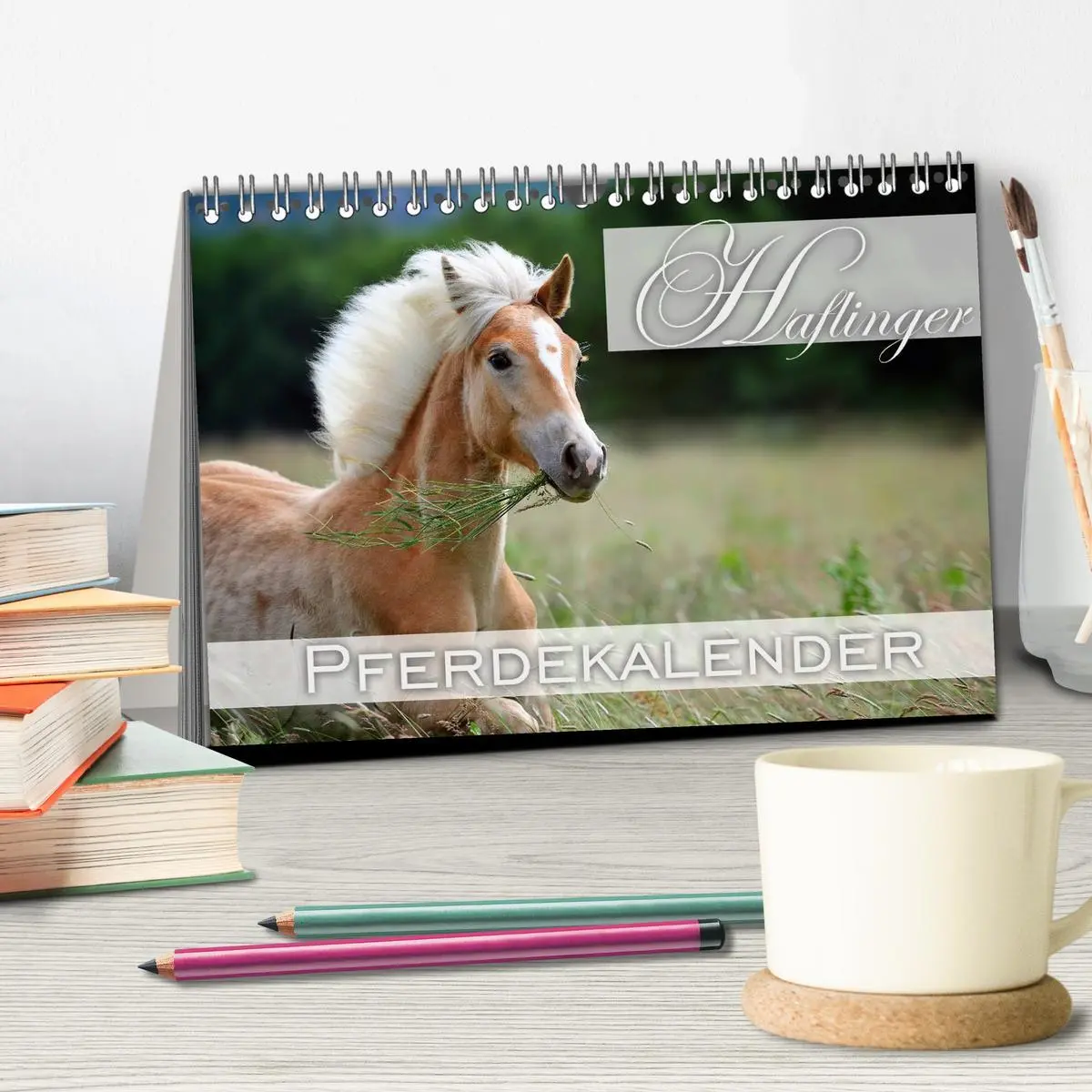 Bild: 9783516147087 | Haflinger / Geburtstagskalender (Tischkalender 2026 DIN A5 quer),...