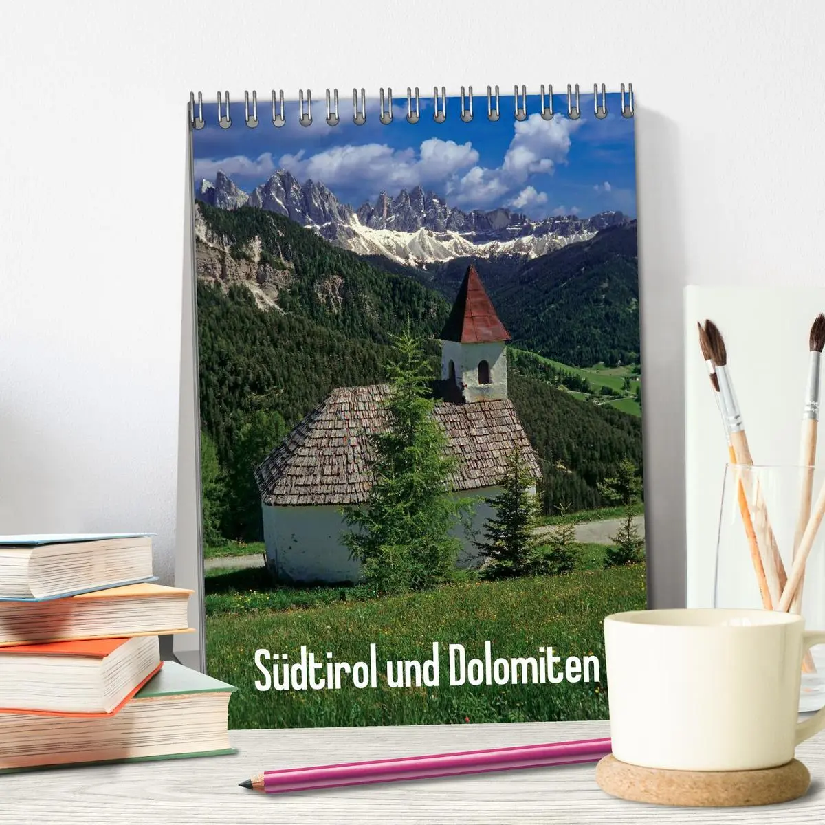 Bild: 9783516457087 | Südtirol und Dolomiten (Tischkalender 2026 DIN A5 hoch), CALVENDO...