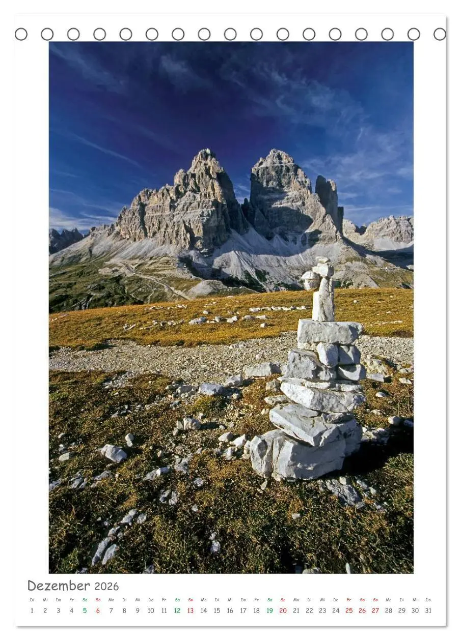 Bild: 9783516457087 | Südtirol und Dolomiten (Tischkalender 2026 DIN A5 hoch), CALVENDO...