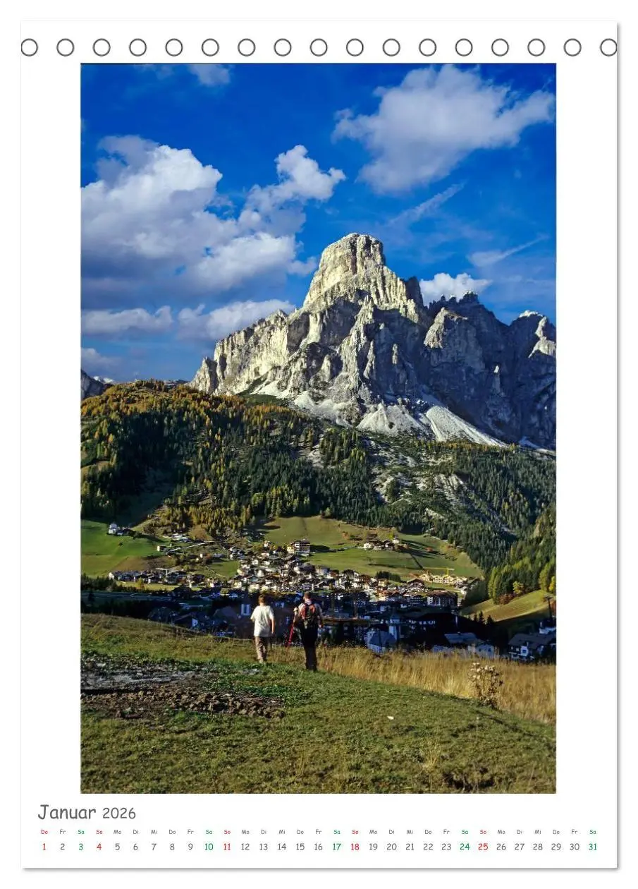 Bild: 9783516457087 | Südtirol und Dolomiten (Tischkalender 2026 DIN A5 hoch), CALVENDO...