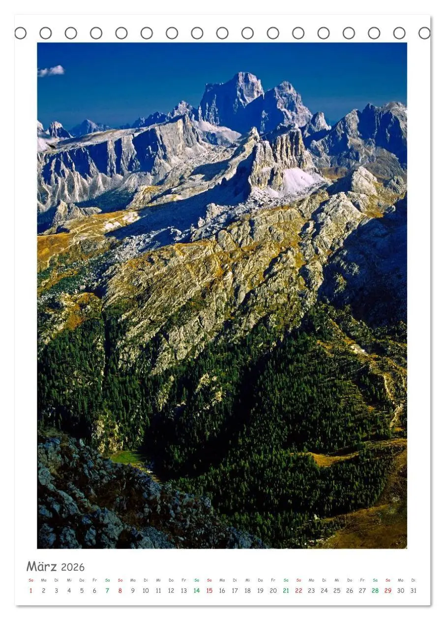 Bild: 9783516457087 | Südtirol und Dolomiten (Tischkalender 2026 DIN A5 hoch), CALVENDO...
