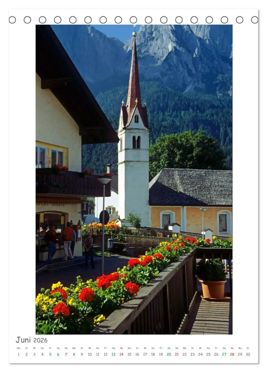 Bild: 9783516457087 | Südtirol und Dolomiten (Tischkalender 2026 DIN A5 hoch), CALVENDO...