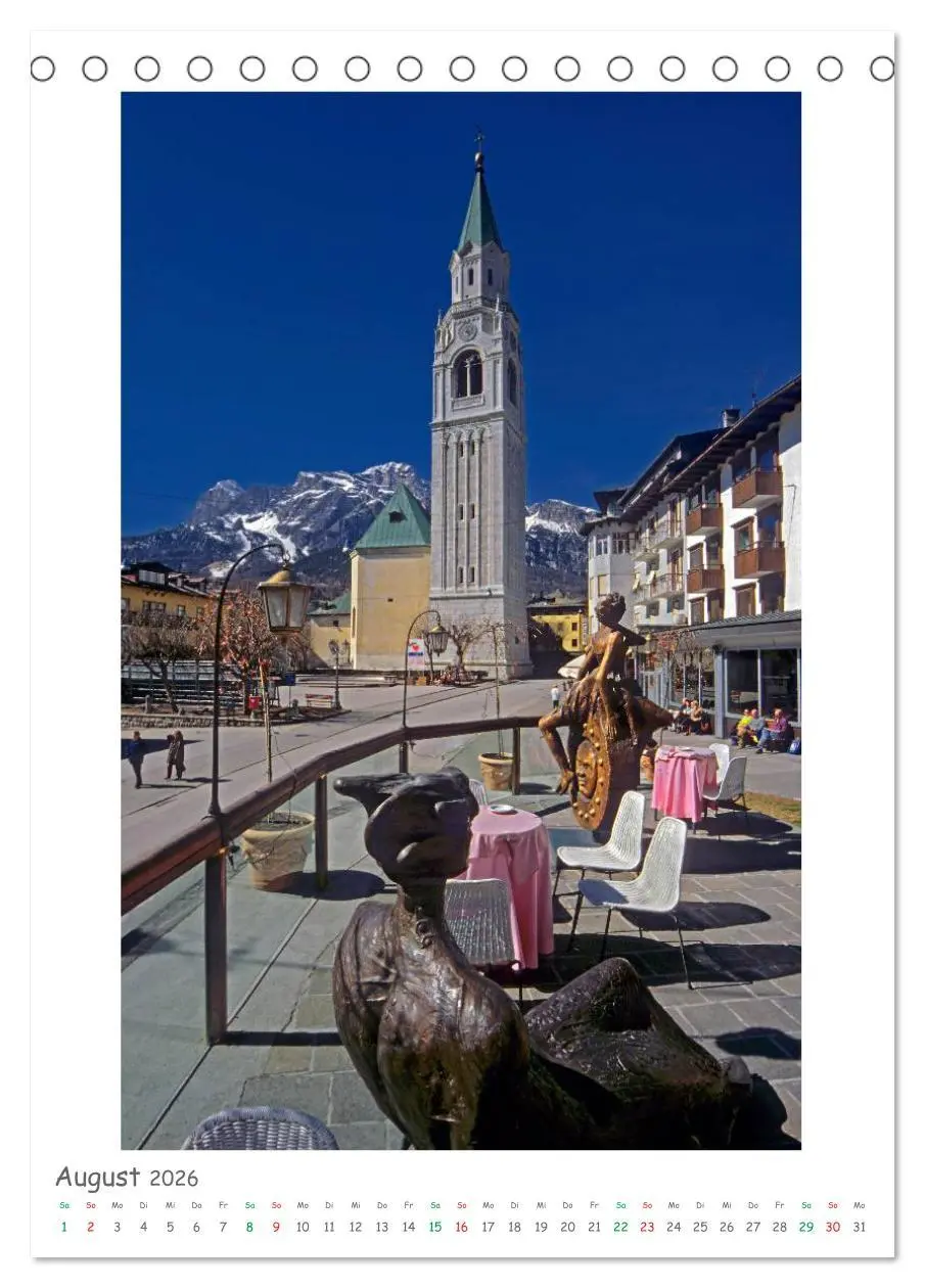 Bild: 9783516457087 | Südtirol und Dolomiten (Tischkalender 2026 DIN A5 hoch), CALVENDO...