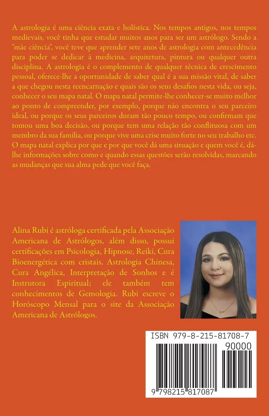 Rückseite: 9798215817087 | Aulas de Astrologia Aprenda Astrologia com o seu Mapa Natal. | Buch