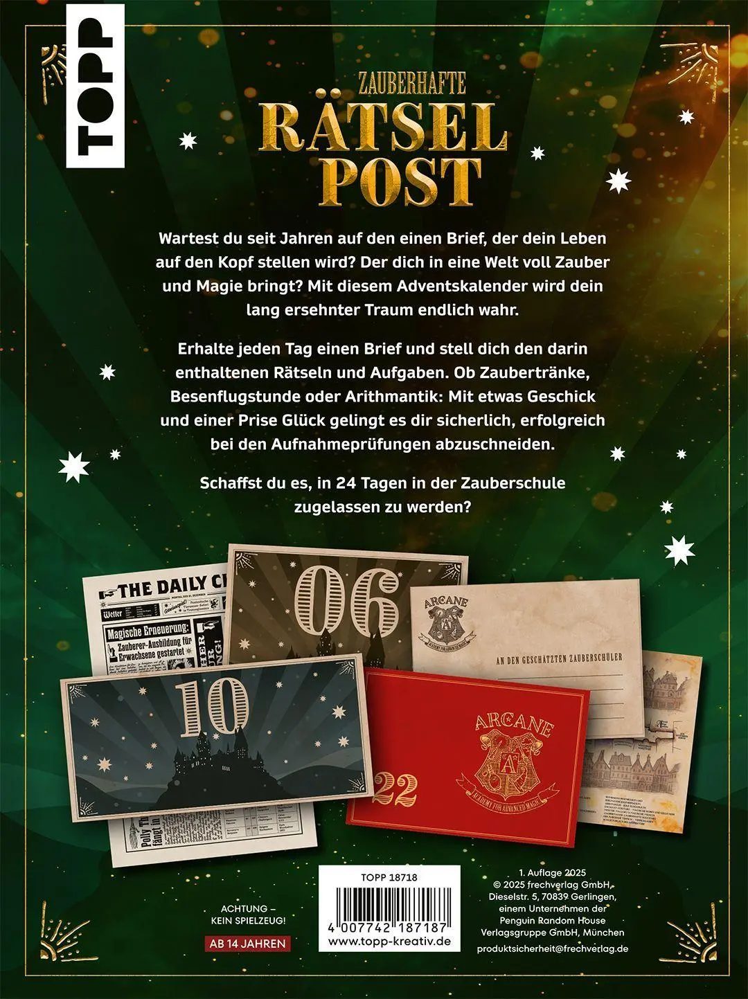 Bild: 4007742187187 | Zauberhafte Rätselpost: Der inoffizielle Potter-Fan Adventskalender