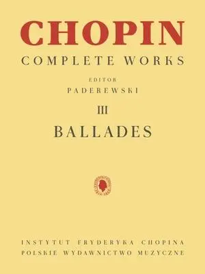 Cover: 9781540097187 | Ballades | Chopin Complete Works Vol. III | Ignacy Jan Paderewski