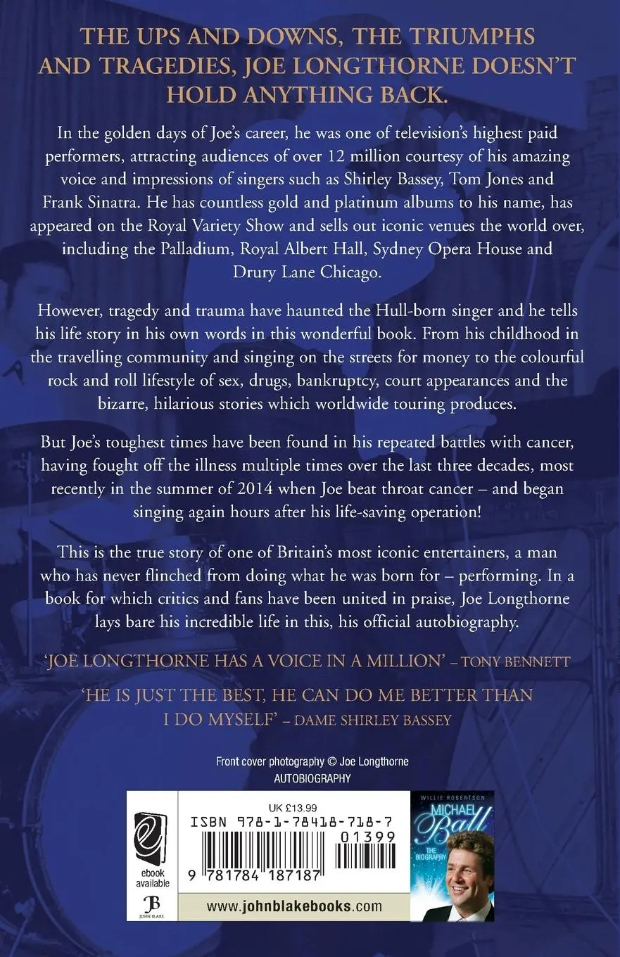 Rückseite: 9781784187187 | Joe Longthorne - Sugar in the Morning | The Autobiography | Longthorne